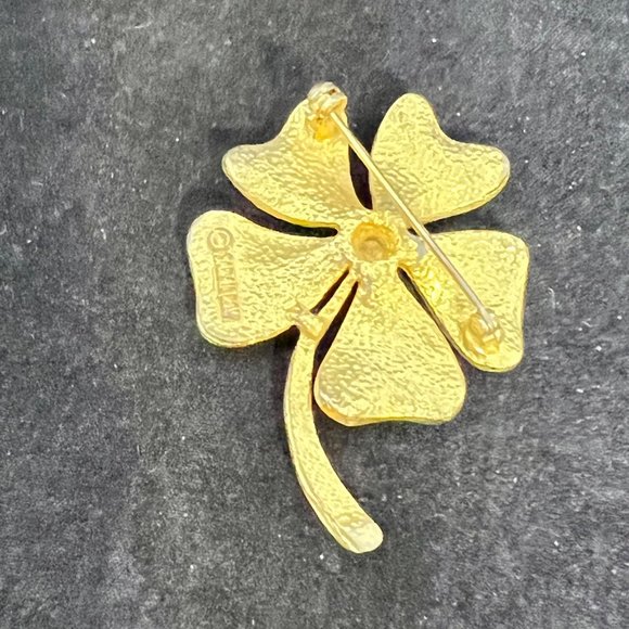 Vintage Sarah Coventry Gold Tone Flower Brooch (3236) - Picture 2 of 4